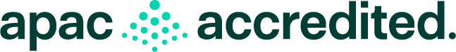 APAC accredited logo green