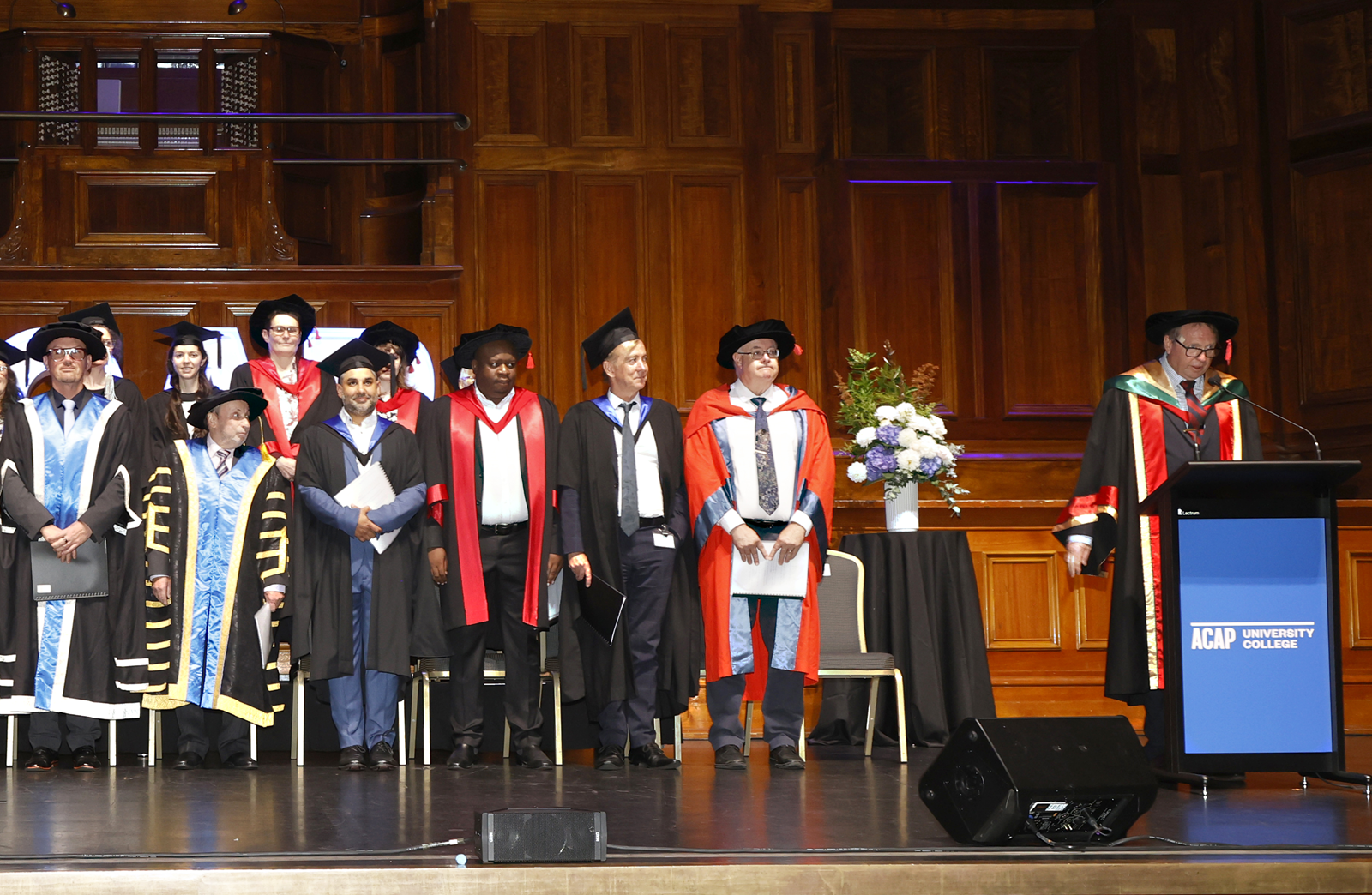 Academic staff at graduation